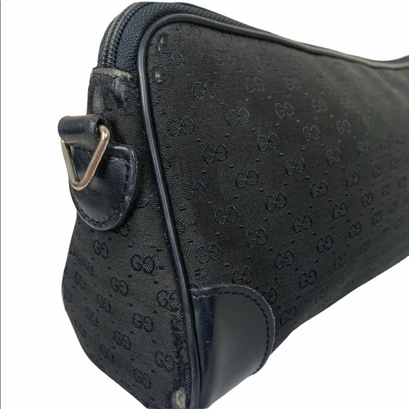Vintage Gucci Black Logo Bag - Picture 3 of 10